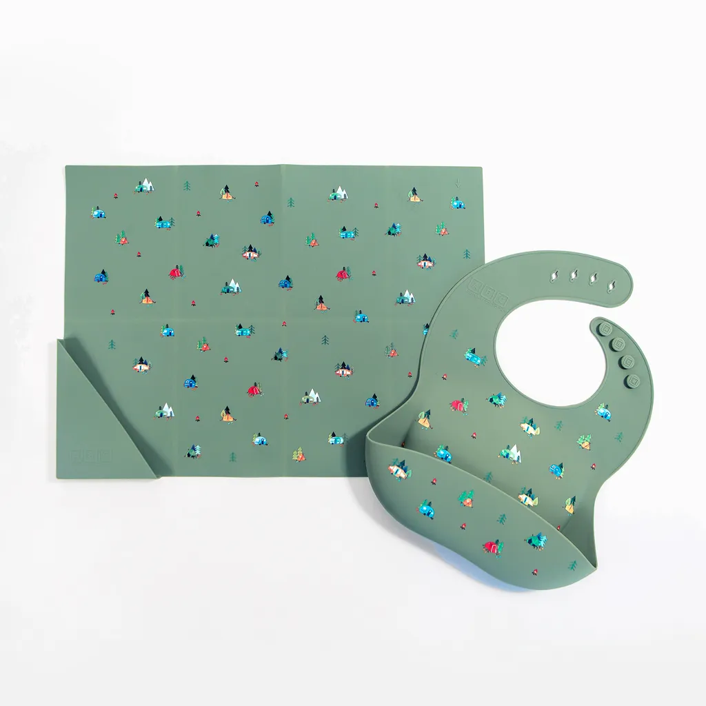 Silicone Placemat Camper Sage Green