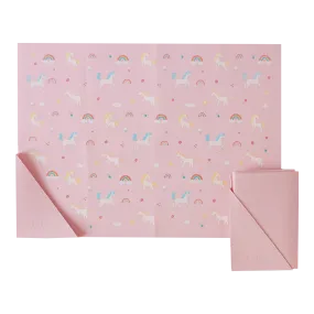 Silicone Placemat Unicorn Bubblegum Pink