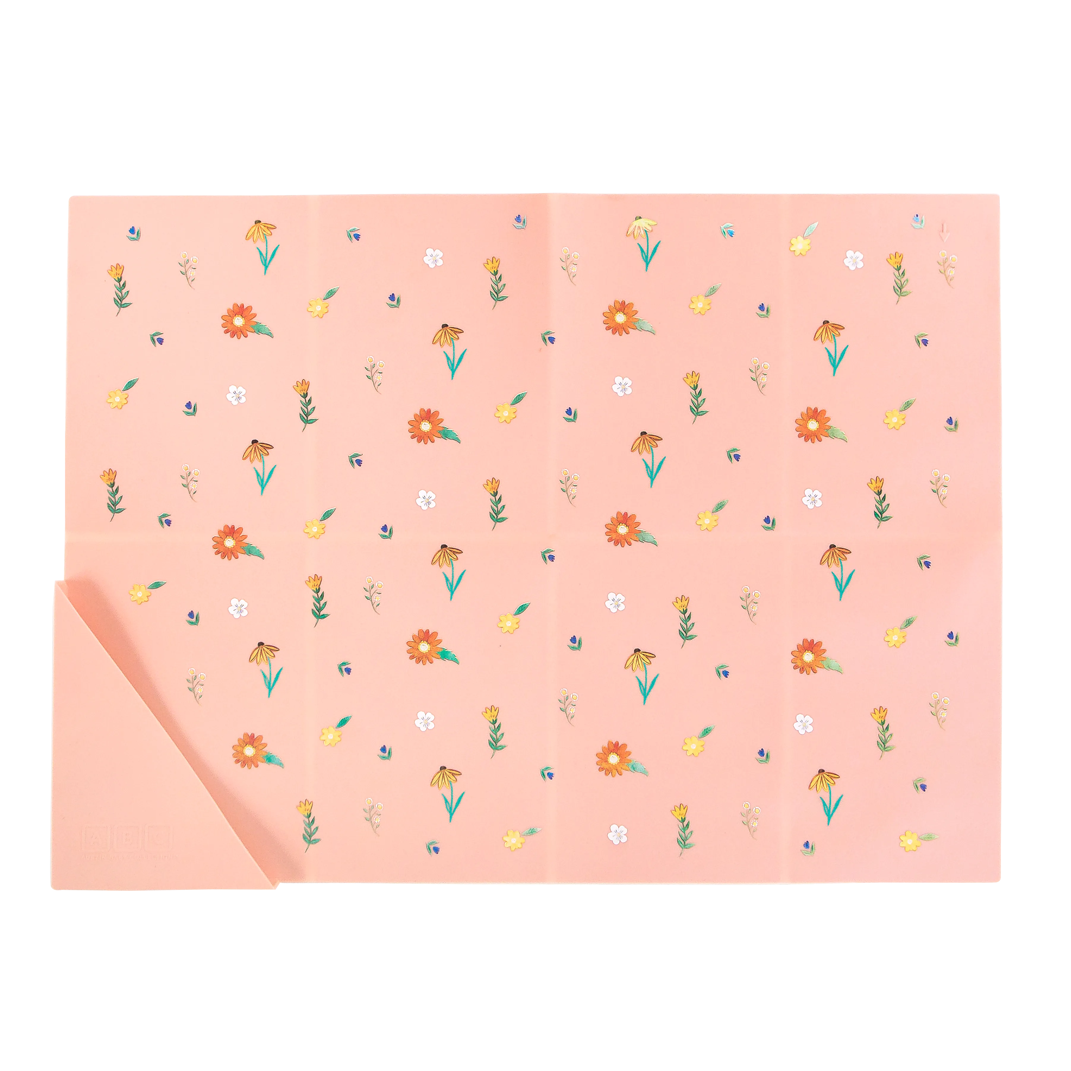 Silicone Placemat Wildflower Ripe Peach