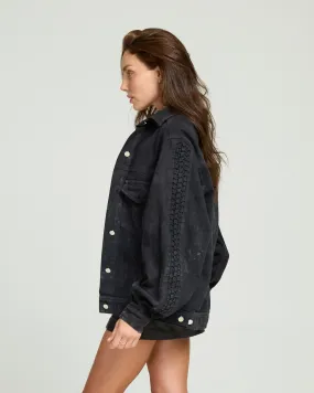 Smocking Denim Jacket