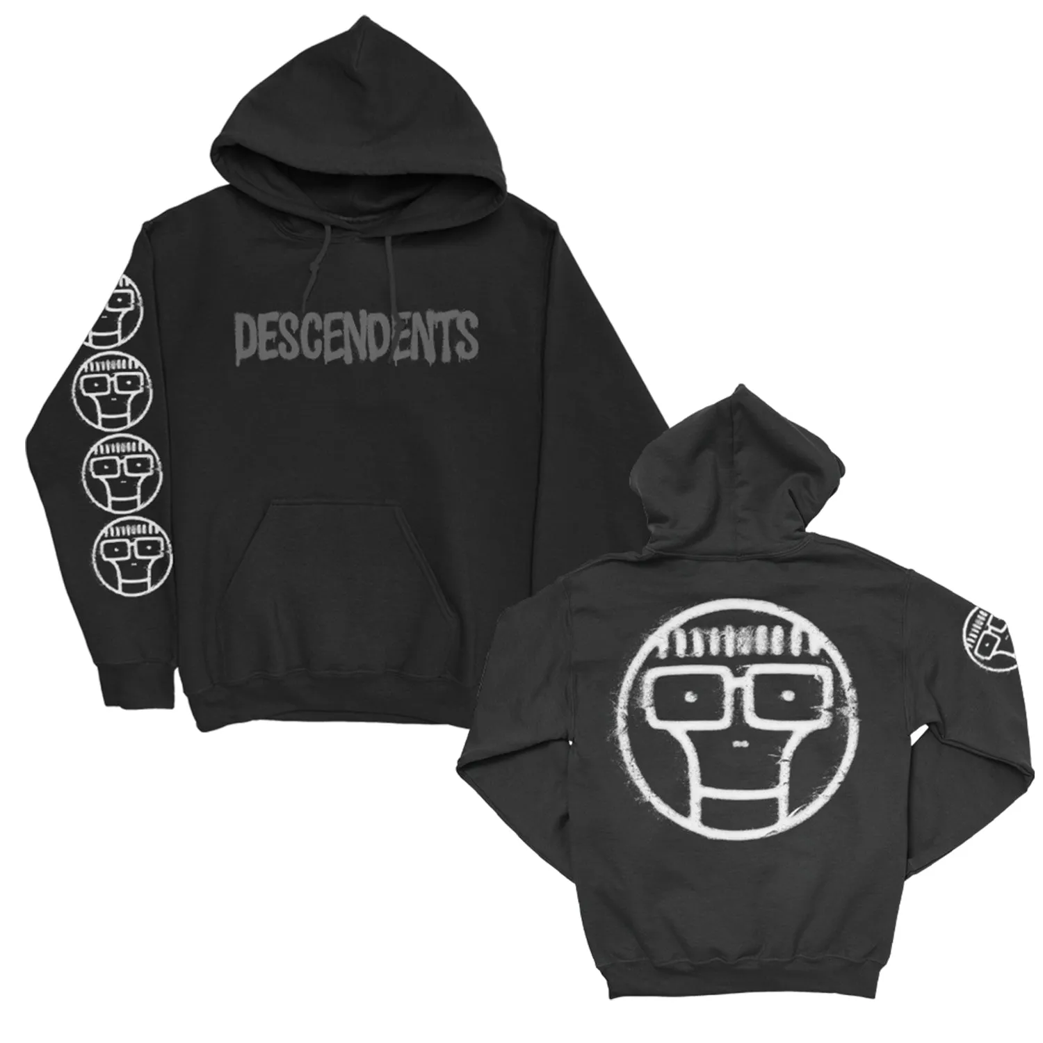 Spray Pullover Hoodie (Black)