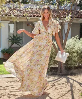 Spring Fling Floral Ruffle Tiered Maxi Dress