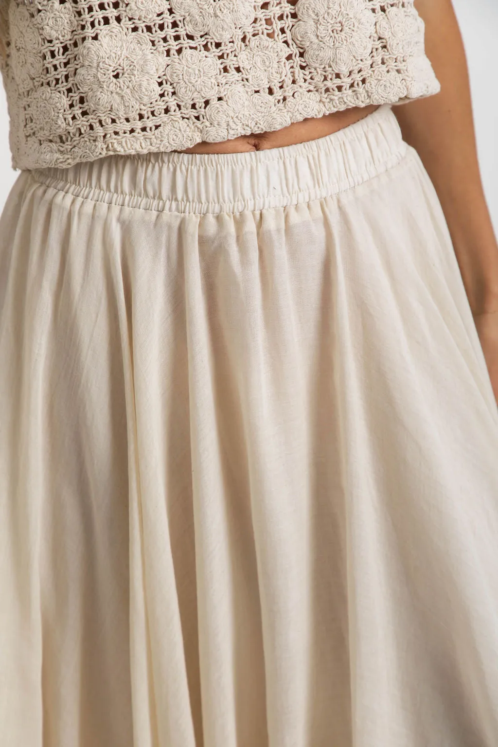 Stassi Maxi Skirt - Cream