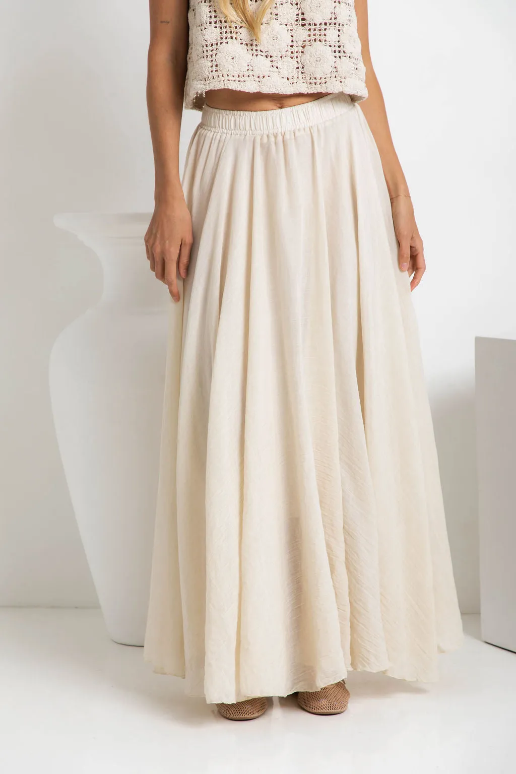 Stassi Maxi Skirt - Cream