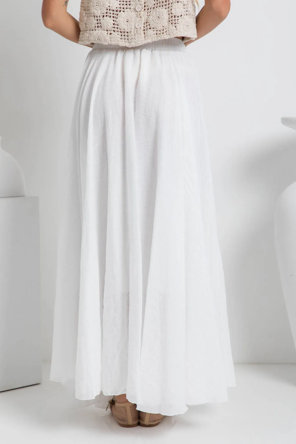 Stassi Maxi Skirt - White