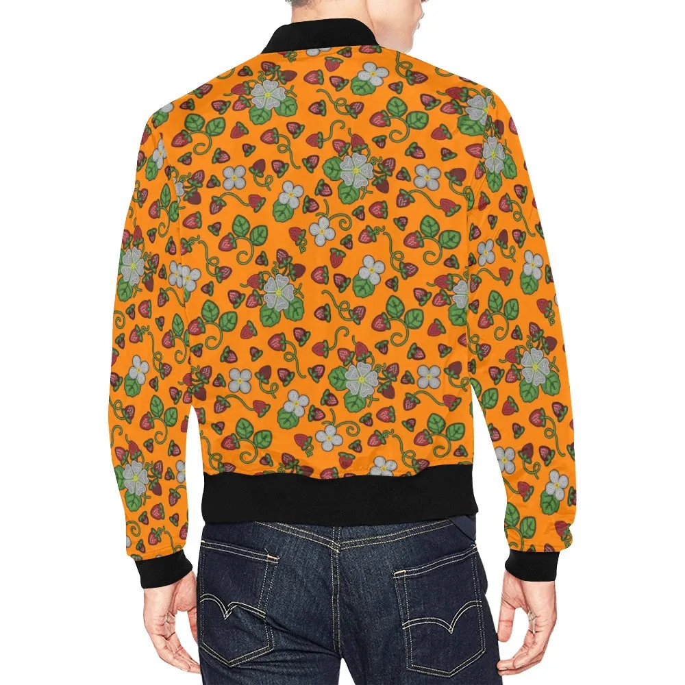 Strawberry Dreams Carrot All Over Print Bomber Jacket for Men