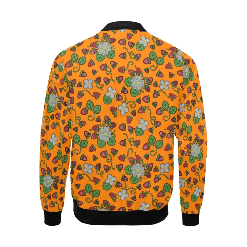 Strawberry Dreams Carrot All Over Print Bomber Jacket for Men