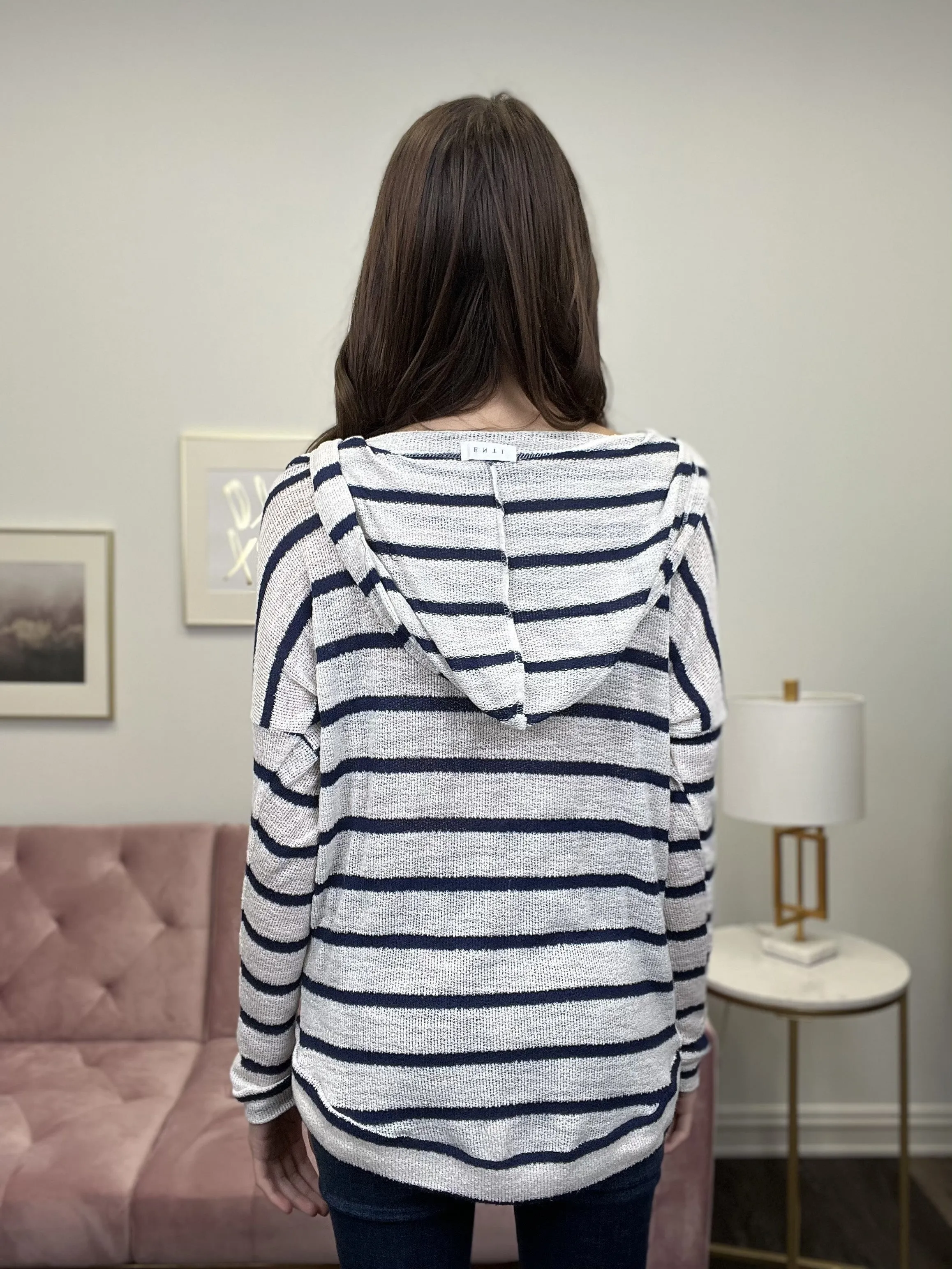 Stripes Align Hoodie Top