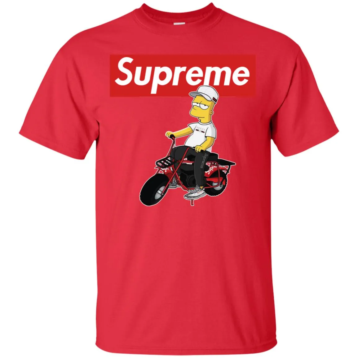 Supreme Car T-shirt Men Cotton T-Shirt