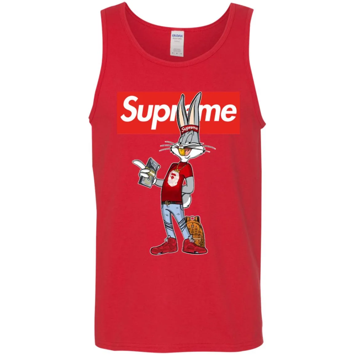 Supreme Rabbit Money Men Cotton Tank