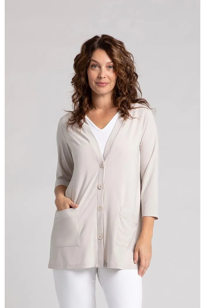 Sympli Classic Button Cardigan - Style 25157-2