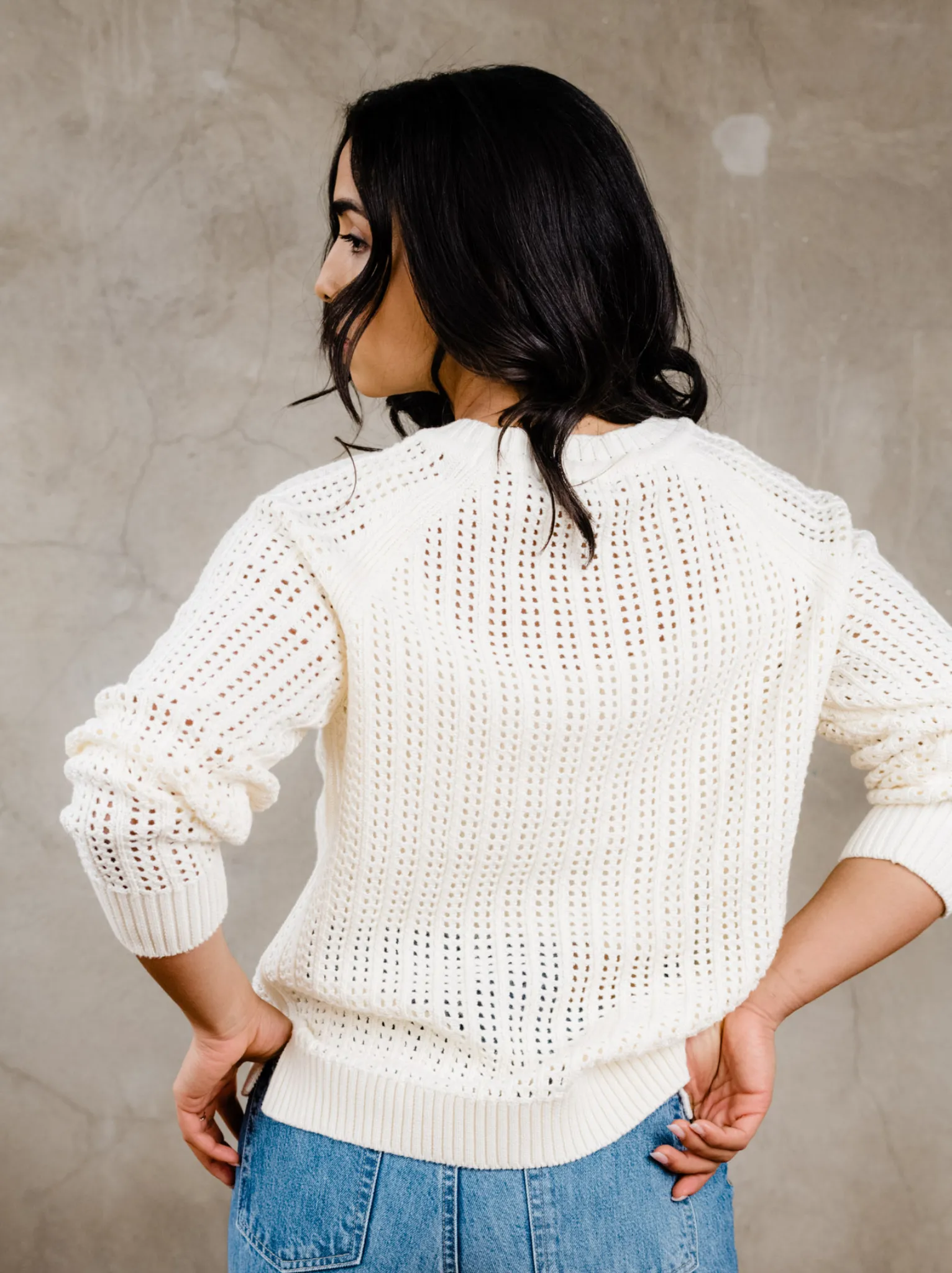 Taylor Mesh Sweater