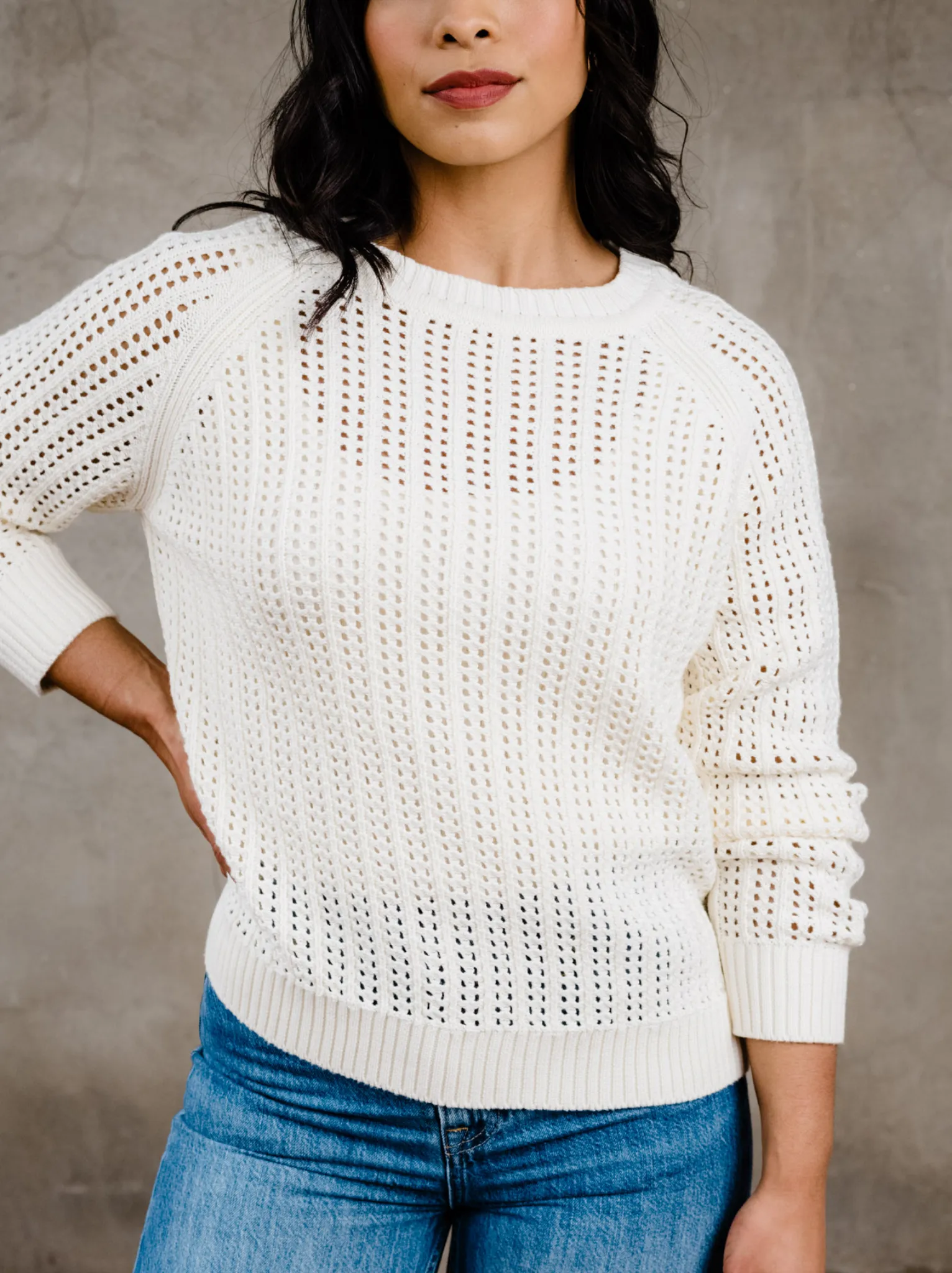 Taylor Mesh Sweater