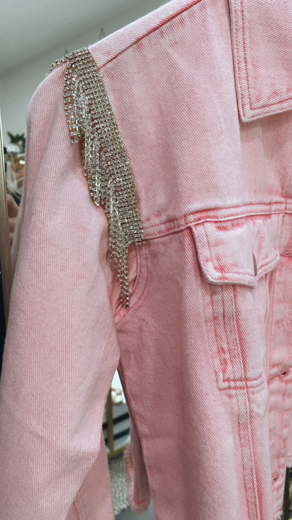 The Musgraves Denim Jacket in Pink