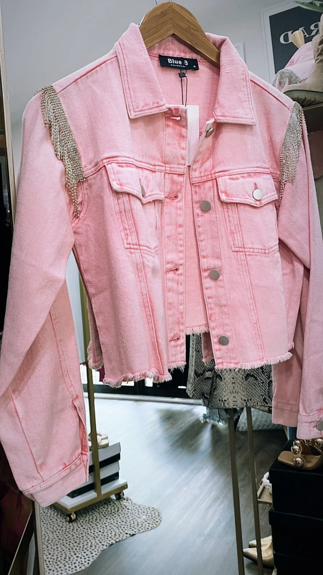 The Musgraves Denim Jacket in Pink