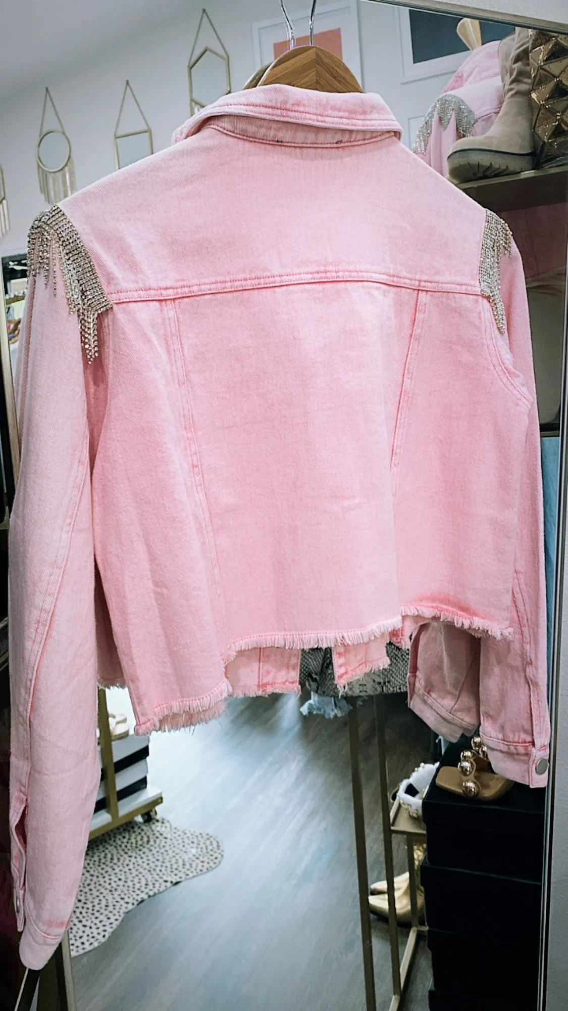 The Musgraves Denim Jacket in Pink