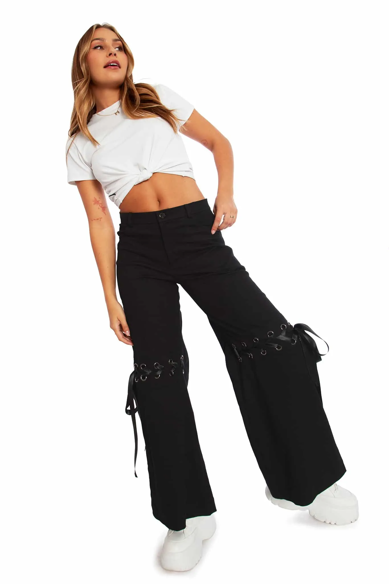 Tie A Bow Street Pants