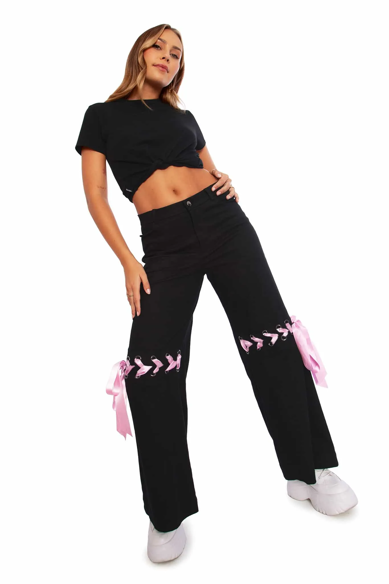 Tie A Bow Street Pants