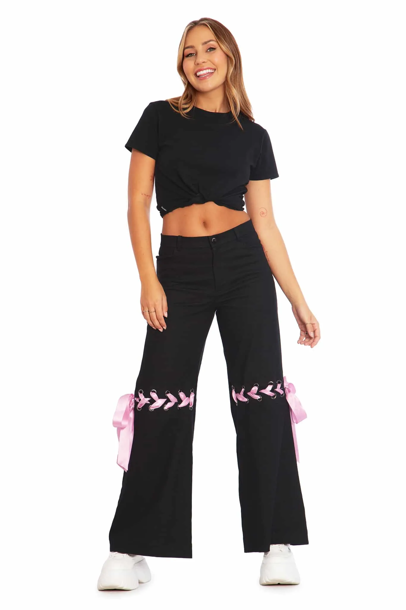 Tie A Bow Street Pants