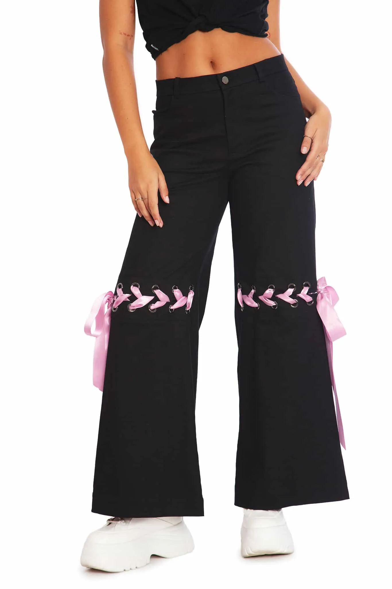 Tie A Bow Street Pants