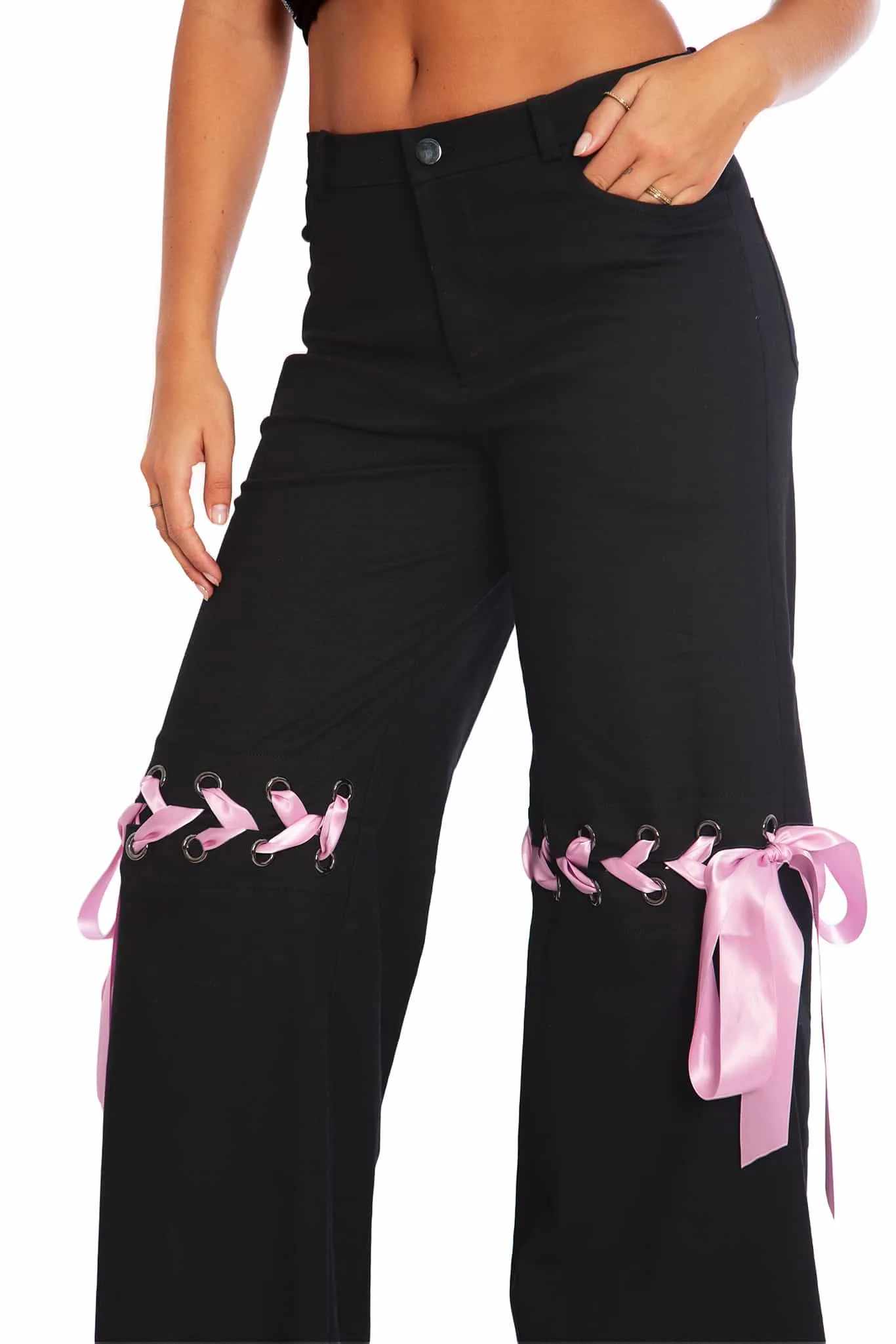 Tie A Bow Street Pants