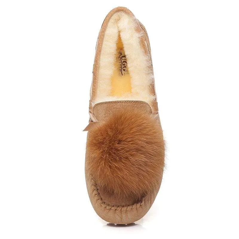 UGG Ozsnow Pom Pom Moccasin