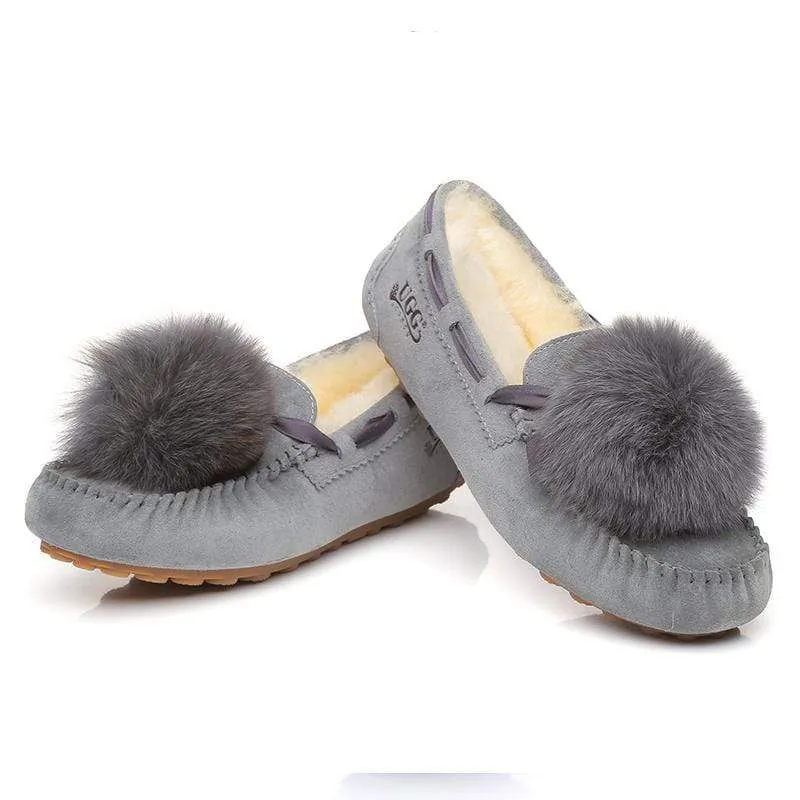 UGG Ozsnow Pom Pom Moccasin