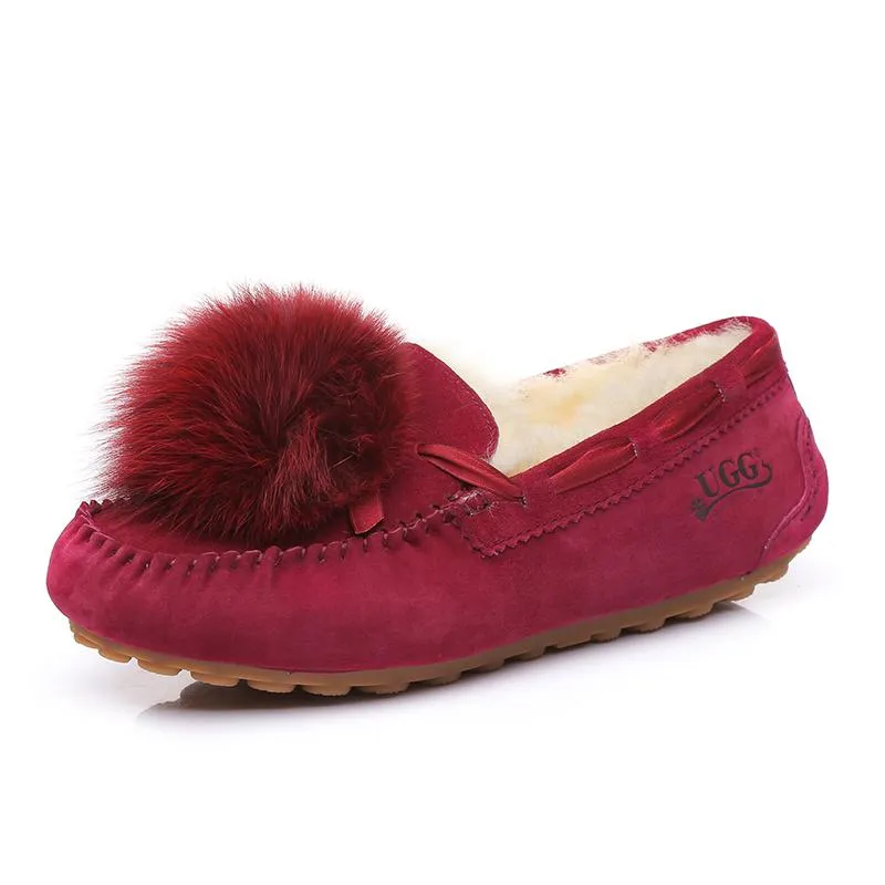 UGG Ozsnow Pom Pom Moccasin