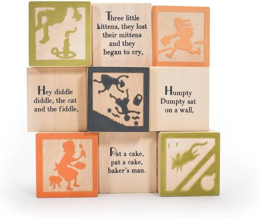 Uncle Goose Nursery Rhyme Blocks - Made in USA