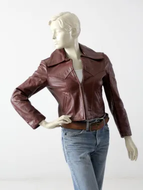 vintage 70s Walter Dyer leather jacket