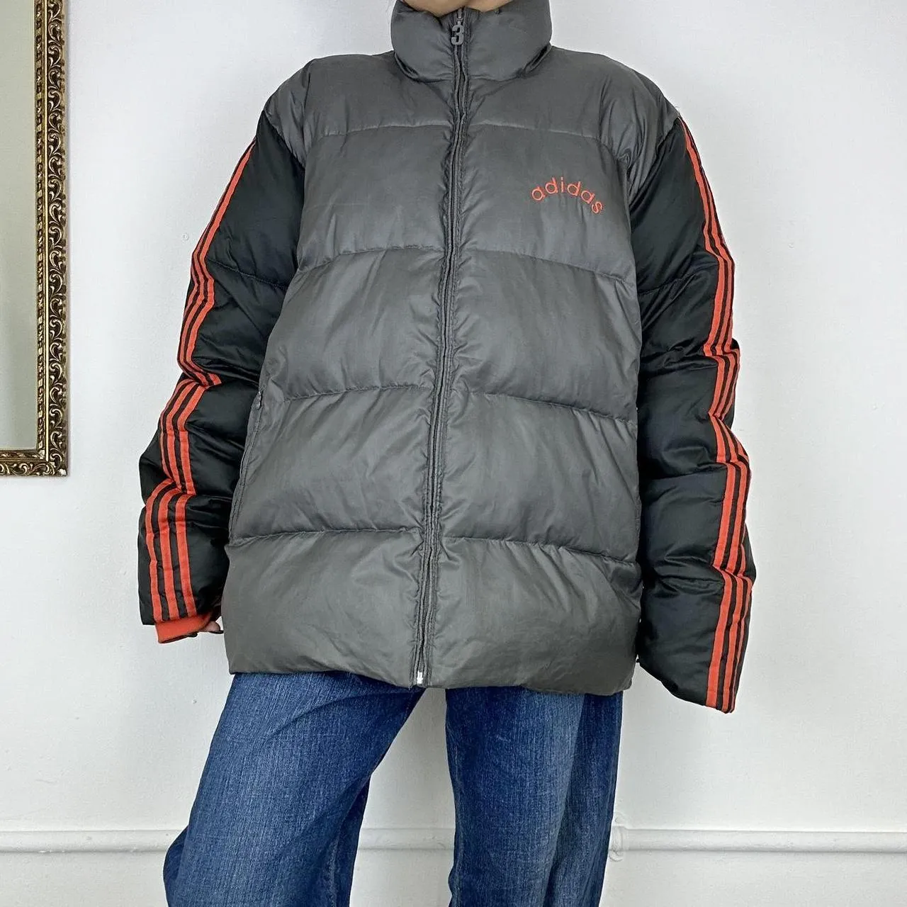 vintage adidas puffer jacket