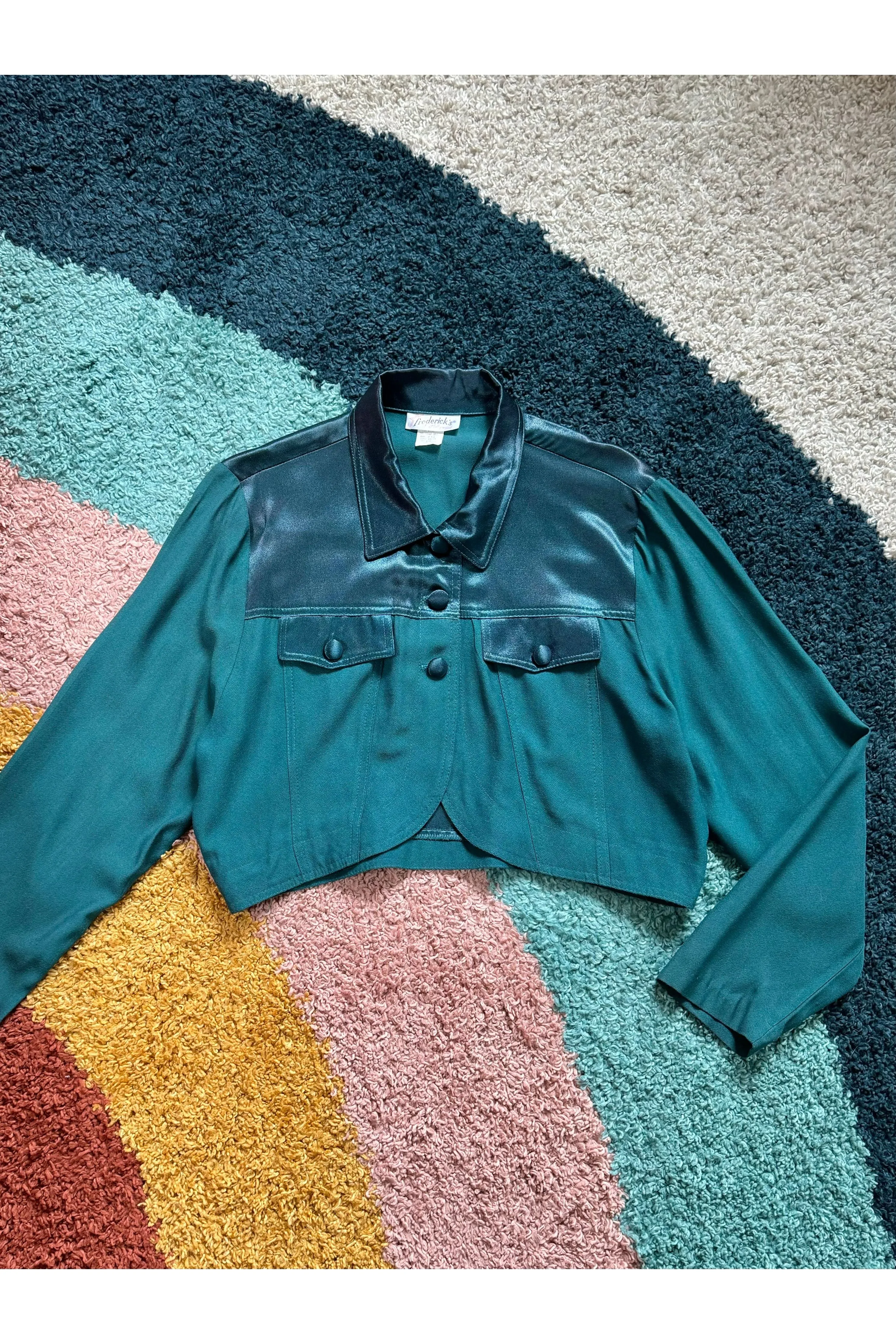 Vintage Rare 90s does 70s Frederick’s of Hollywood CroppedTop/Jacket