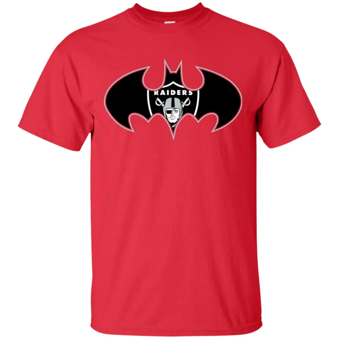 We Are The Oakland Raiders Batman Nfl Mashup Men Cotton T-Shirt