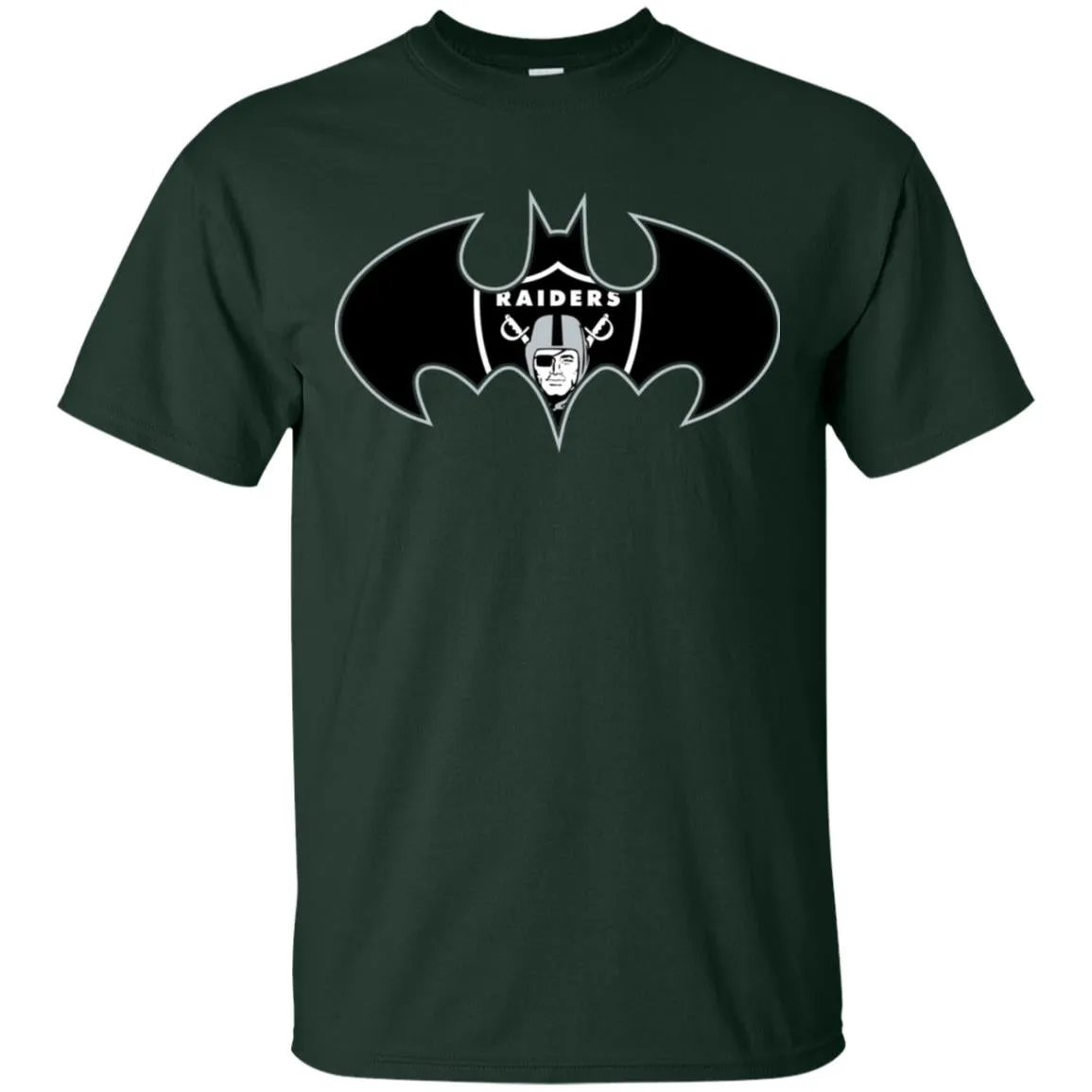 We Are The Oakland Raiders Batman Nfl Mashup Men Cotton T-Shirt