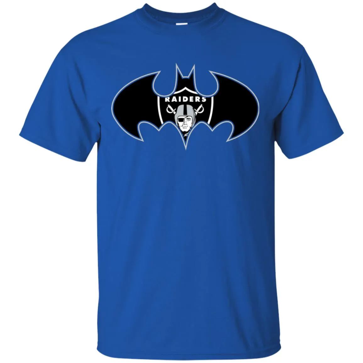 We Are The Oakland Raiders Batman Nfl Mashup Men Cotton T-Shirt