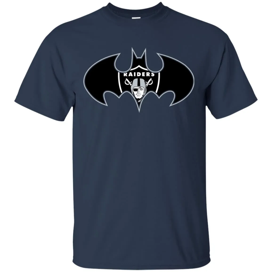 We Are The Oakland Raiders Batman Nfl Mashup Men Cotton T-Shirt