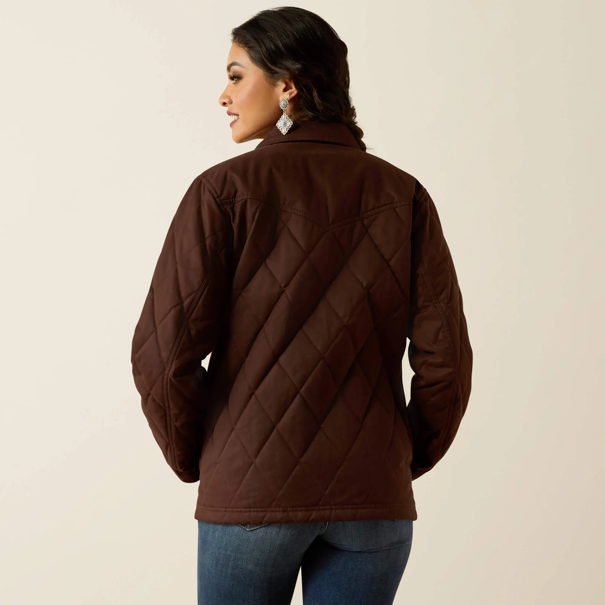 Women's Ariat Grizzly Quilted Barn Jacket #10052401