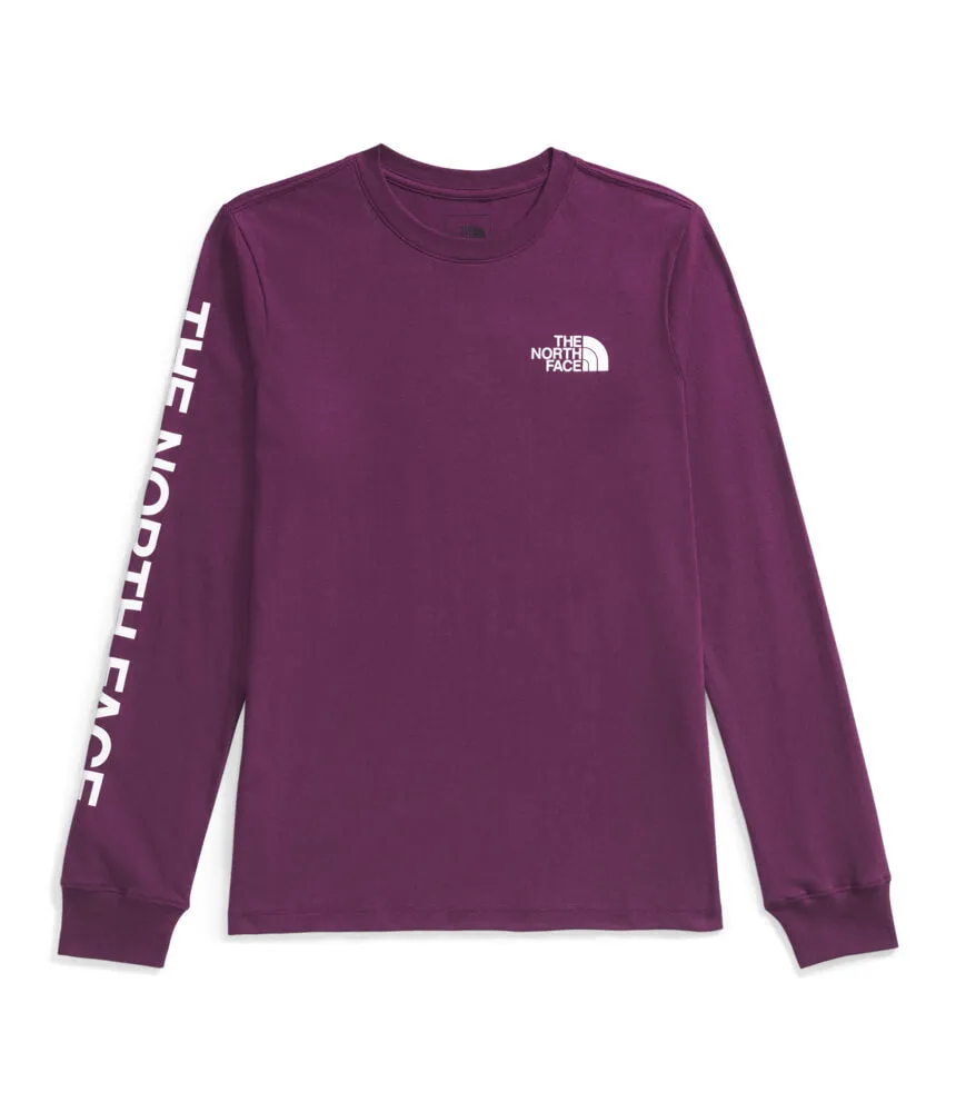 Women’s Long-Sleeve Sleeve Hit Graphic Tee - Black Currant Purple