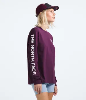 Women’s Long-Sleeve Sleeve Hit Graphic Tee - Black Currant Purple