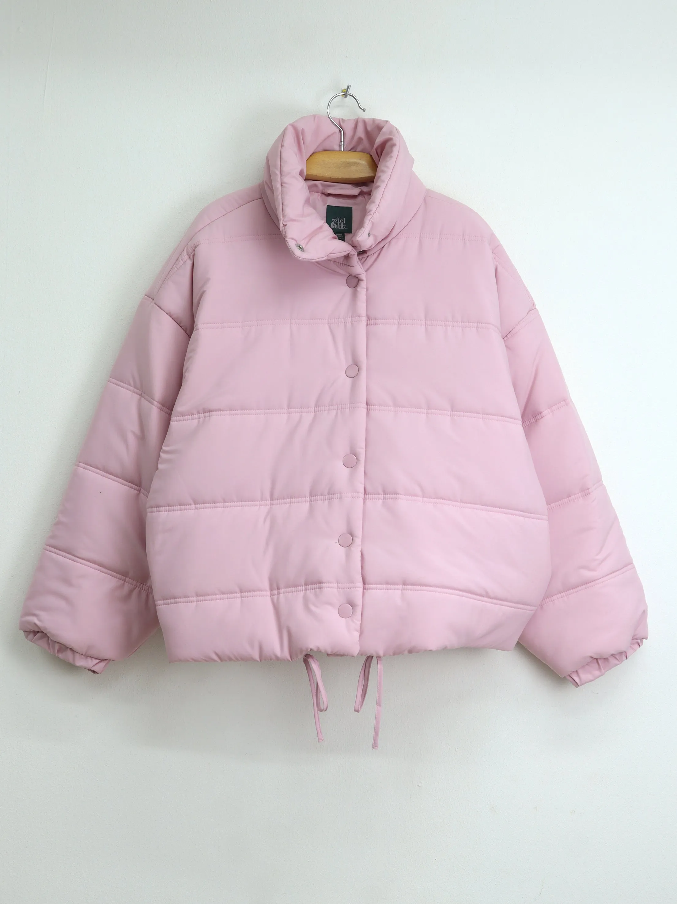 Women's Plain Puffer Jacket,Pink