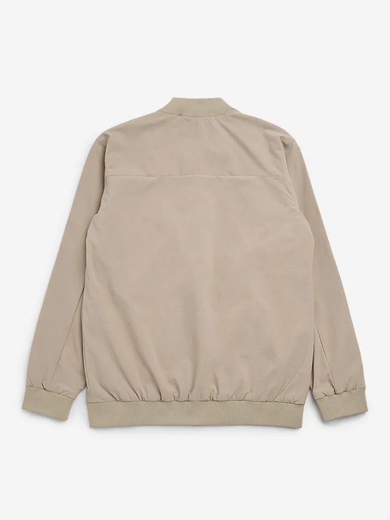 Y&F Kids Beige Bomber Jacket