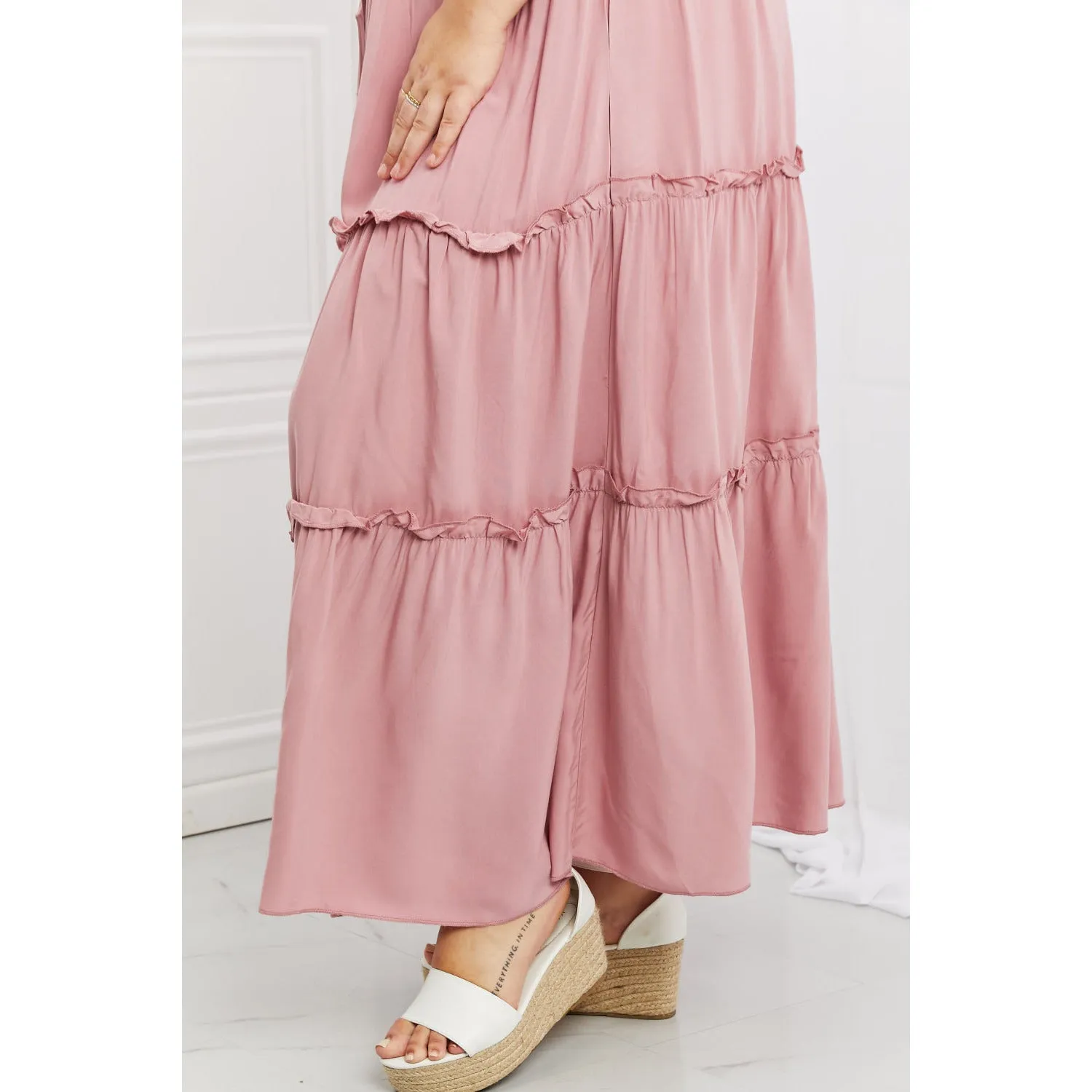 Zenana Summer Days Full Size Ruffled Maxi Skirt