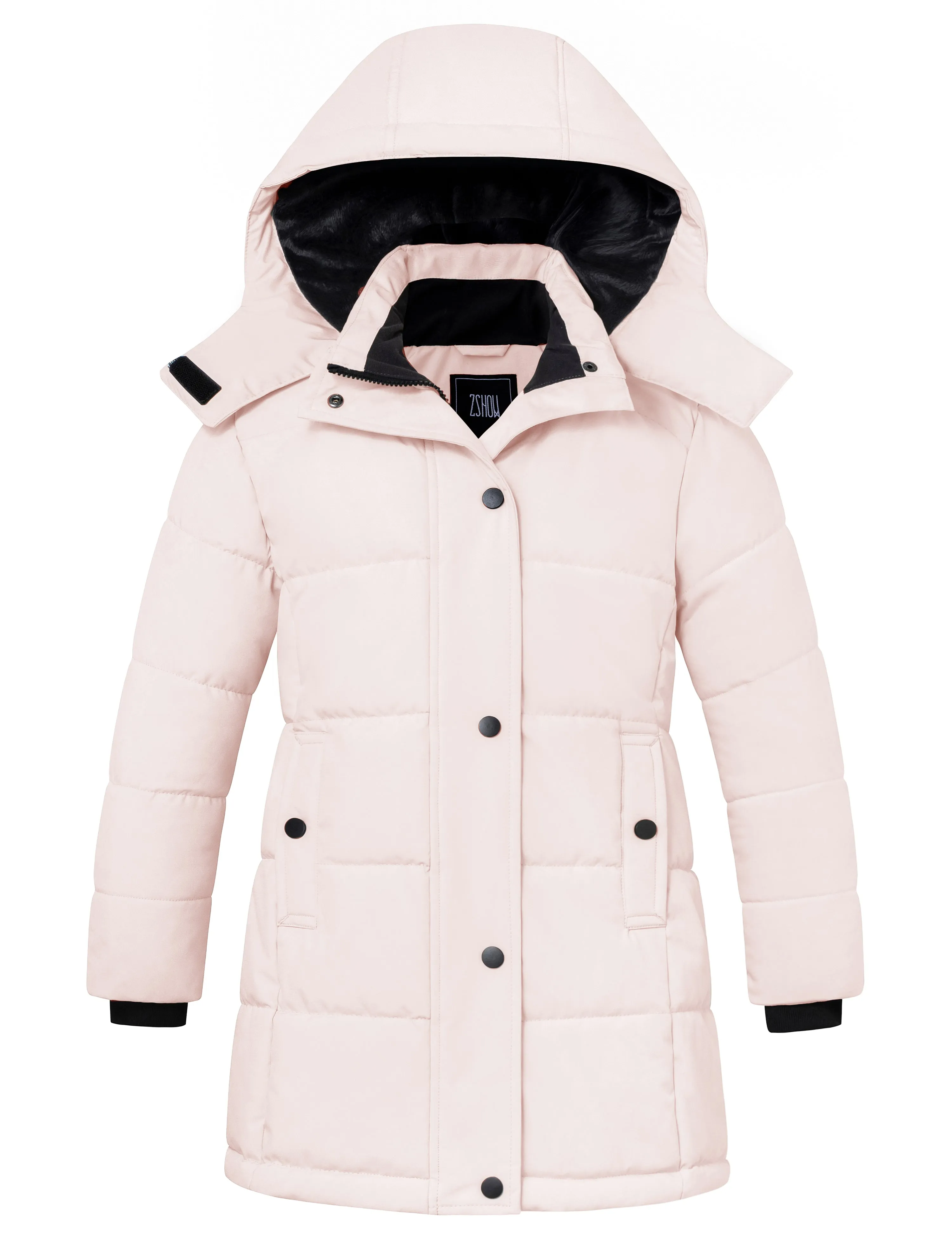 ZSHOW Girl's Winter Coats Hooded Outerwear Puffer Jacket