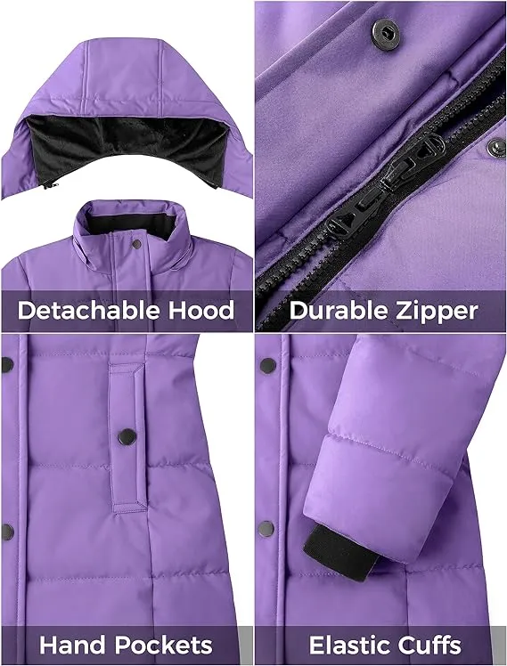 ZSHOW Girl's Winter Coats Hooded Outerwear Puffer Jacket